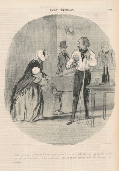 Wielki Żebrak idź! Chciałbym Cię tam zobaczyć autorstwa Honoré Daumier