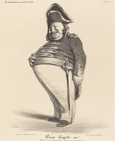 Wielki Kupidyn, idź! autorstwa Honoré Daumier