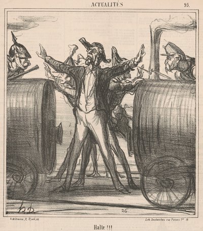 Zatrzymaj się!!! autorstwa Honoré Daumier