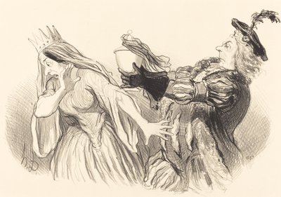 Mała wioska autorstwa Honoré Daumier