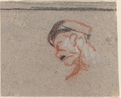 Głowa mężczyzny autorstwa Honoré Daumier