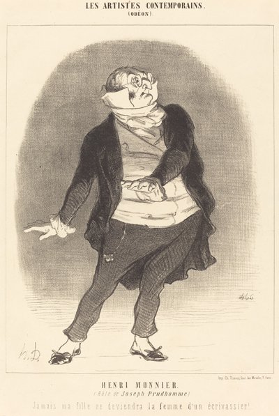 Henri Monnier (rola Josepha Prudhomme