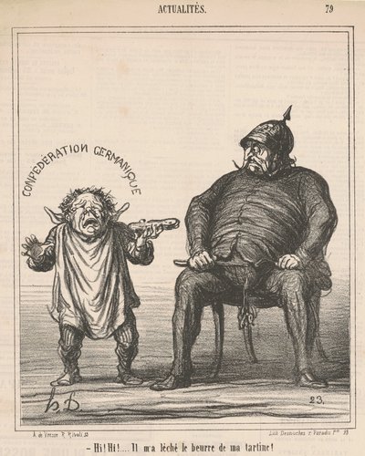 Cześć! Siema! ...zlizał masło z mojego tosta autorstwa Honoré Daumier