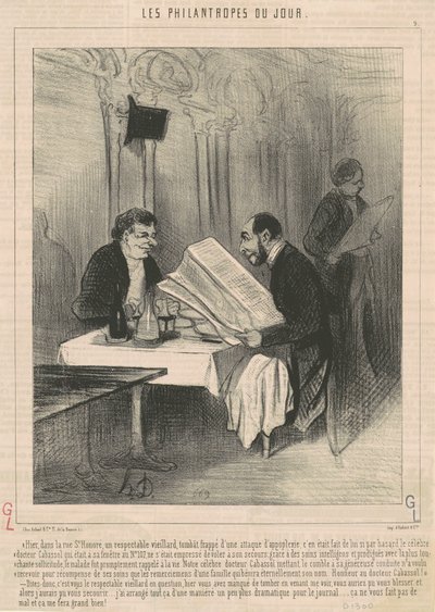 Wczoraj na rue Saint-Honoré ... starzec autorstwa Honoré Daumier