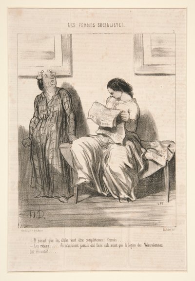 Wygląda na to, że kluby zostaną całkowicie zamknięte autorstwa Honoré Daumier