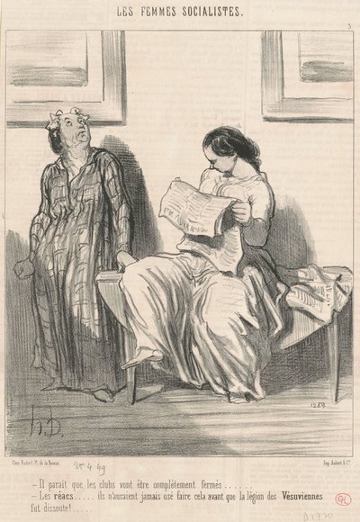 Wygląda na to, że kluby zostaną... zamknięte... autorstwa Honoré Daumier