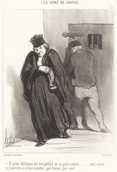 Wygląda na to... że mój facet to wielki łotr... autorstwa Honoré Daumier