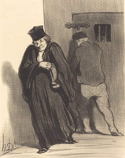 Wygląda na to... że mój facet to wielki łajdak... autorstwa Honoré Daumier