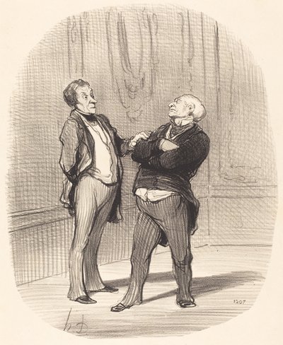 Jest wojna... czynsze... spadną... autorstwa Honoré Daumier