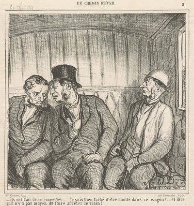 Wygląda na to, że pracują razem... autorstwa Honoré Daumier