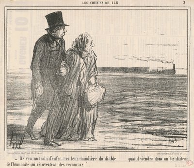 Jadą z zawrotną prędkością... autorstwa Honoré Daumier