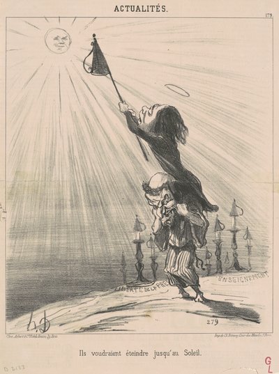 Chcieliby zgasnąć do wschodu słońca autorstwa Honoré Daumier