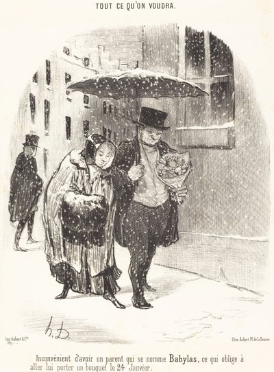 Wada posiadania rodzica o imieniu Babylas... autorstwa Honoré Daumier
