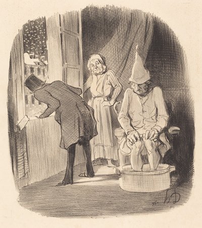 Wada oddania zakwaterowania... autorstwa Honoré Daumier