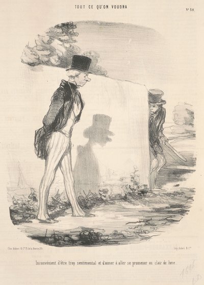 Minusem bycia zbyt sentymentalnym... autorstwa Honoré Daumier