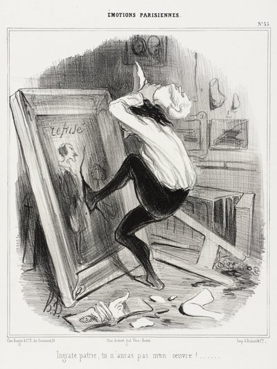 Niewdzięczna ojczyzno, nie dostaniesz mojej pracy! autorstwa Honoré Daumier