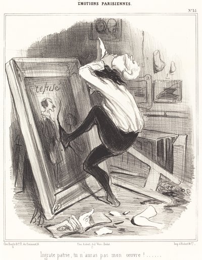 Niewdzięczna ojczyzno, nie dostaniesz mojej pracy!... autorstwa Honoré Daumier