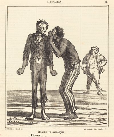 Irlandia i Jamajka - Cierpliwość!... autorstwa Honoré Daumier