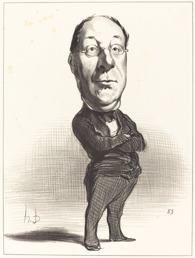 J.-B. Gustave de Laboulie autorstwa Honoré Daumier