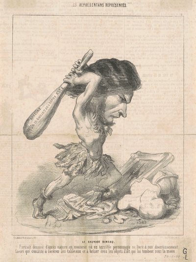 J. Martial Bineau (druga płyta) autorstwa Honoré Daumier