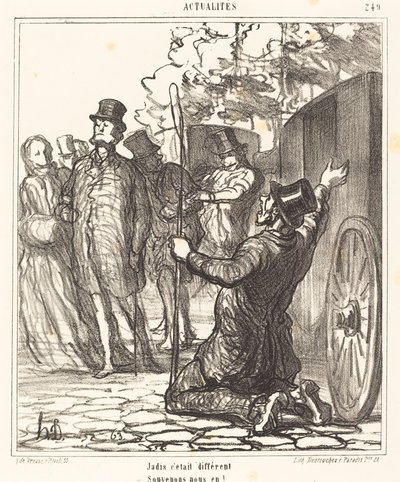 Kiedyś było inaczej autorstwa Honoré Daumier