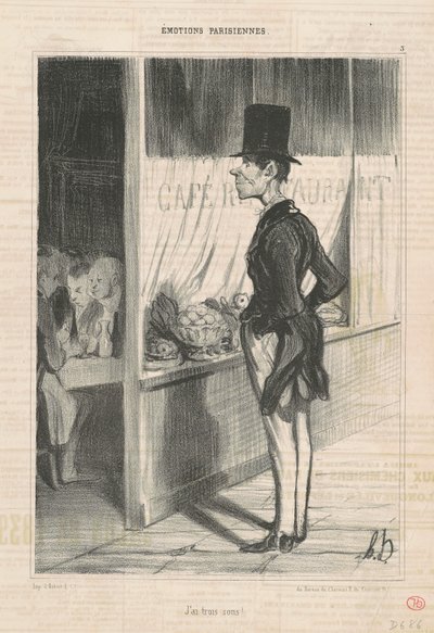 mam trzy grosze autorstwa Honoré Daumier