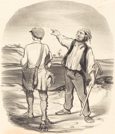 Widziałem zająca... osiem dni temu! autorstwa Honoré Daumier