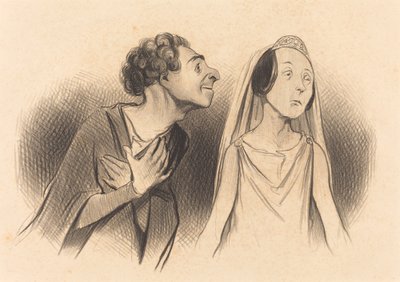 Odchodzę bardziej zakochana niż kiedykolwiek... autorstwa Honoré Daumier