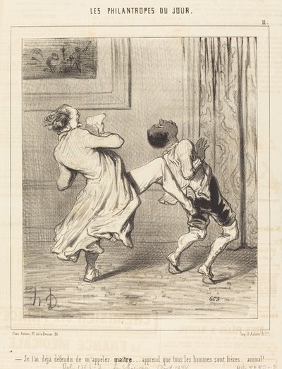 Już ci zabroniłem nazywać mnie mistrzem... autorstwa Honoré Daumier