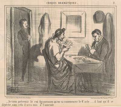 Przychodzę ostrzec króla Agamemnona... autorstwa Honoré Daumier