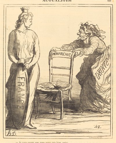 Zapewniam, że będziesz bardzo dobrze usadowiony autorstwa Honoré Daumier