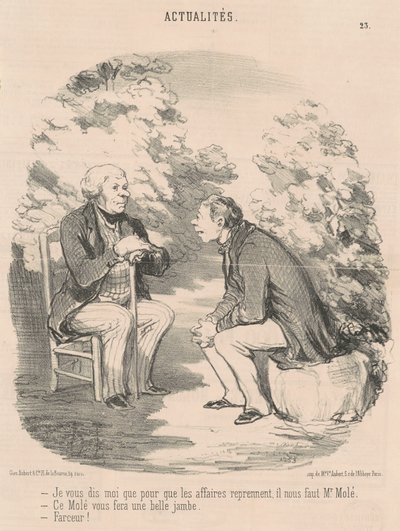 Mówię ci, że ... potrzebujemy pana Molé ... autorstwa Honoré Daumier