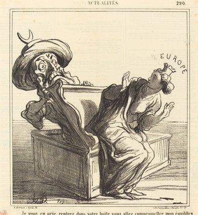 Wróć do swojego pudełka... autorstwa Honoré Daumier