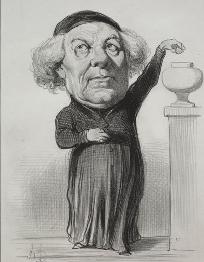 Jean-Jacques Fayet, biskup Orleanu autorstwa Honoré Daumier