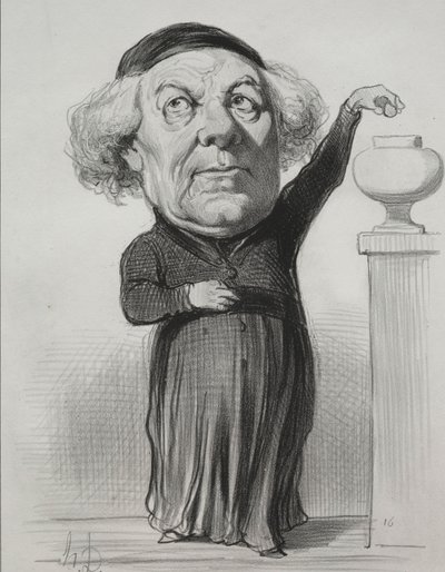 Jean Jacques Fayet, biskup Orleanu, 1849. autorstwa Honoré Daumier