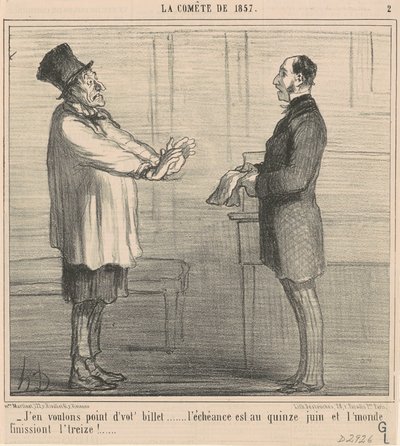 nie chcę twojego biletu... autorstwa Honoré Daumier