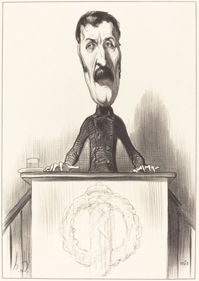 Jules Bastide autorstwa Honoré Daumier