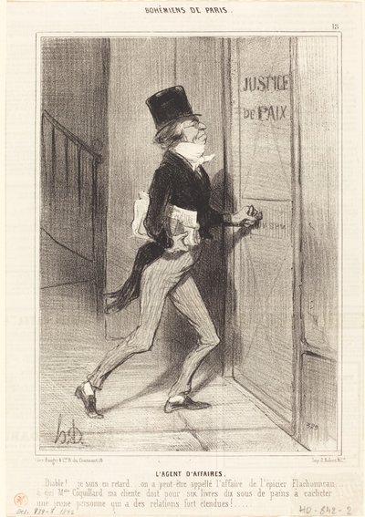 Agent biznesowy autorstwa Honoré Daumier