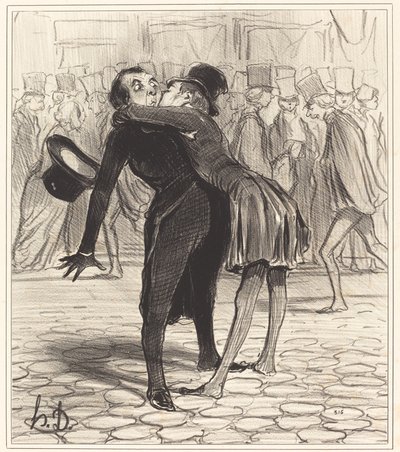 przyjaciel ze studiów autorstwa Honoré Daumier