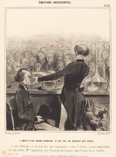 Przyjaźń wielkiego chemika... autorstwa Honoré Daumier