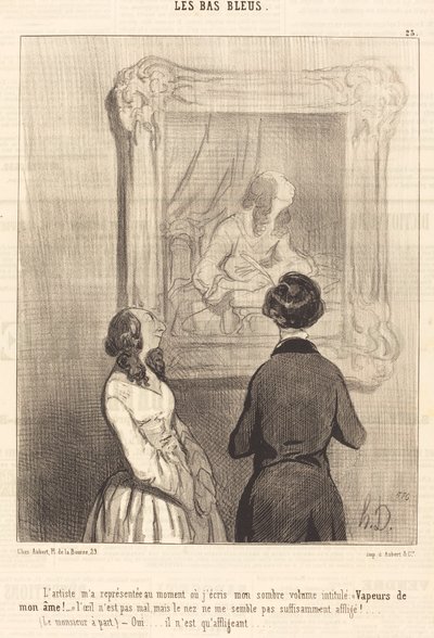 Artysta reprezentował mnie, kiedy piszę autorstwa Honoré Daumier
