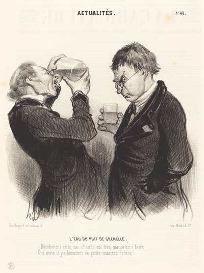 Woda ze studni Grenelle autorstwa Honoré Daumier