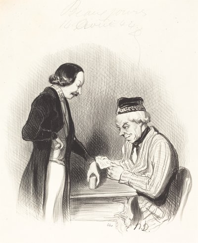 Zniżka na jeden bilet autorstwa Honoré Daumier