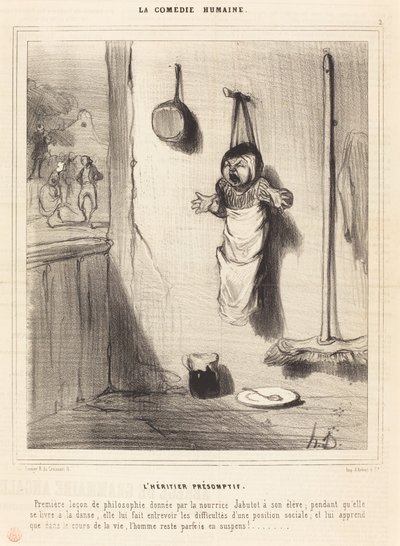 Pozorny spadkobierca autorstwa Honoré Daumier