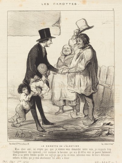 Marchewka wyborów autorstwa Honoré Daumier