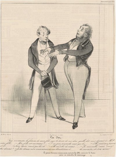 Kropka... znasz fortunę... autorstwa Honoré Daumier