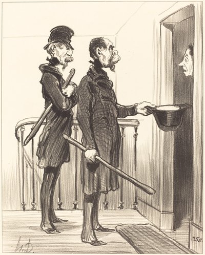 Subskrypcja napoleońska autorstwa Honoré Daumier