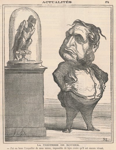 Smutek Rouhera autorstwa Honoré Daumier
