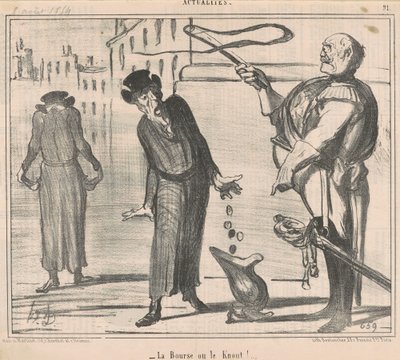 Torebka czy kout! autorstwa Honoré Daumier