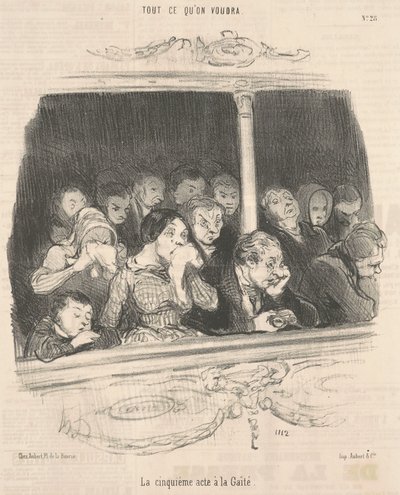 Akt piąty ma wesołość autorstwa Honoré Daumier